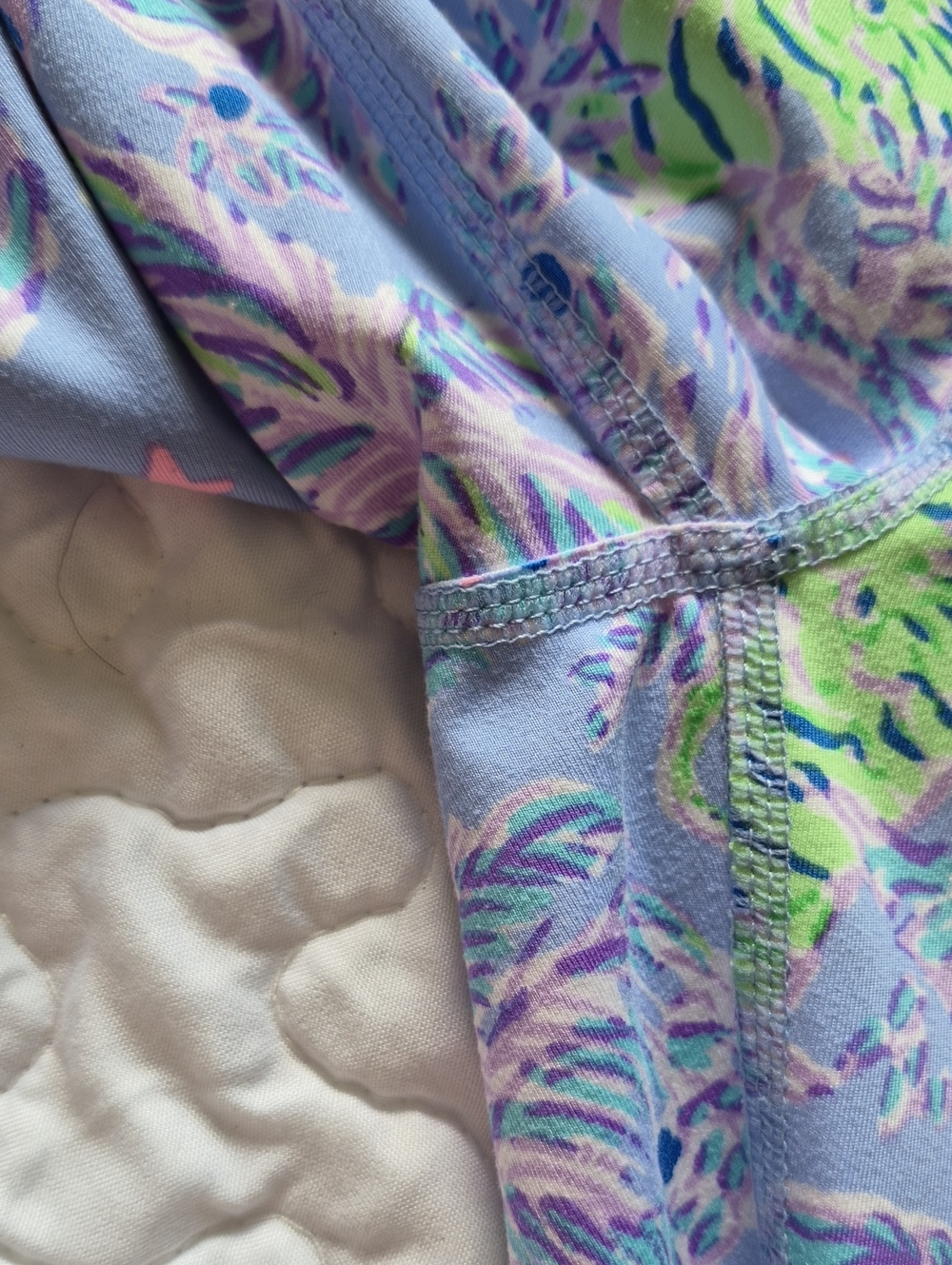 Lilly Pulitzer Luxletic Blue Peri Turtle Package UPF 50+ Tank Legging Set M - Picture 7 of 14